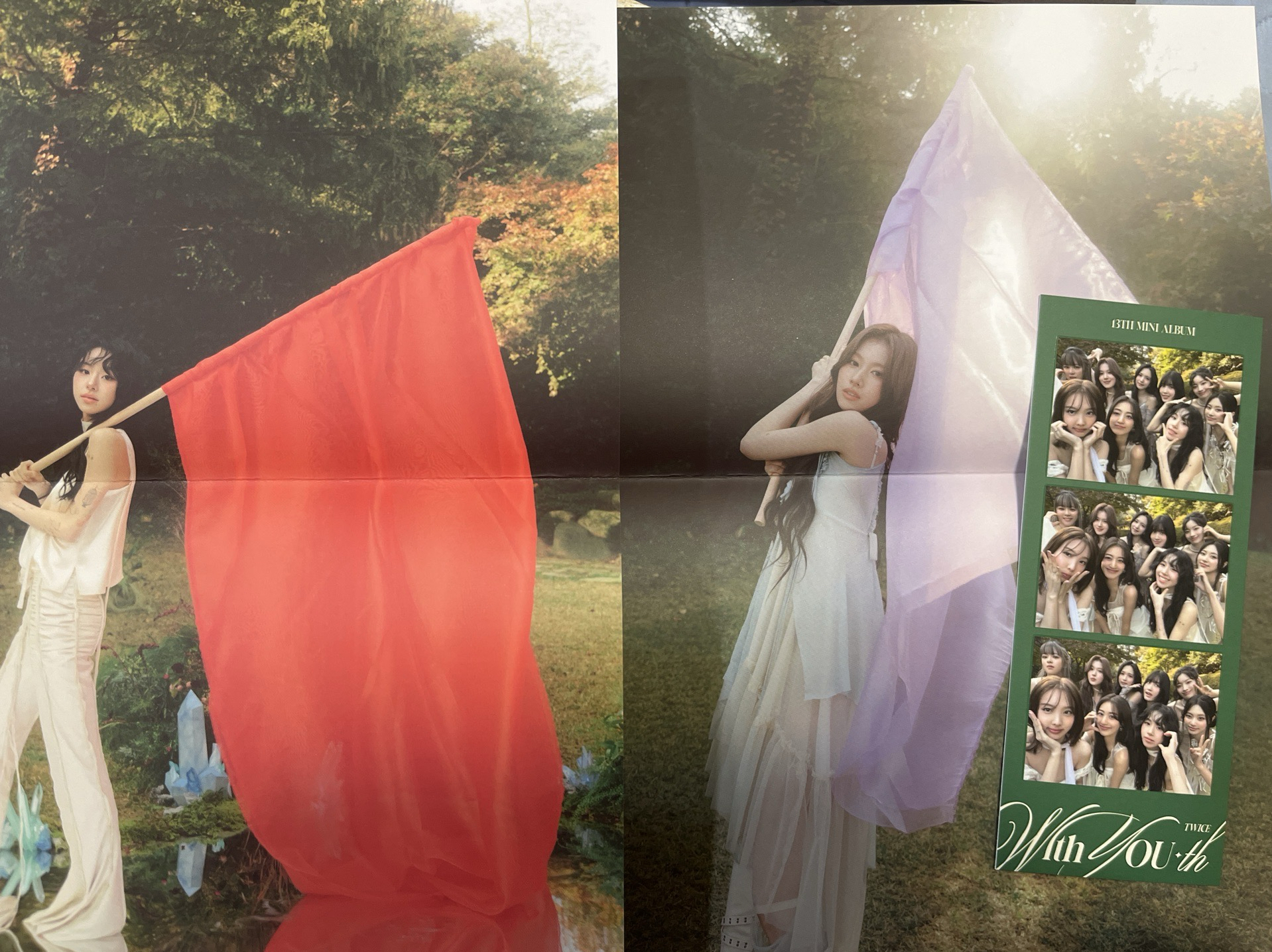 紗+彩折疊海報+綠版書籤卡不拆