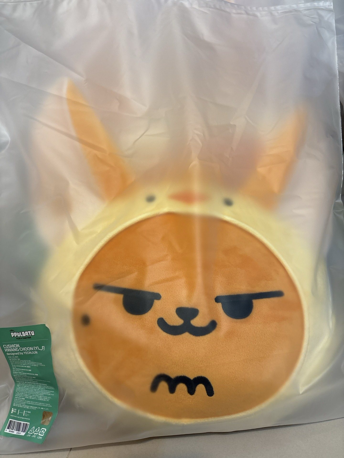 角巴兔全員抱枕