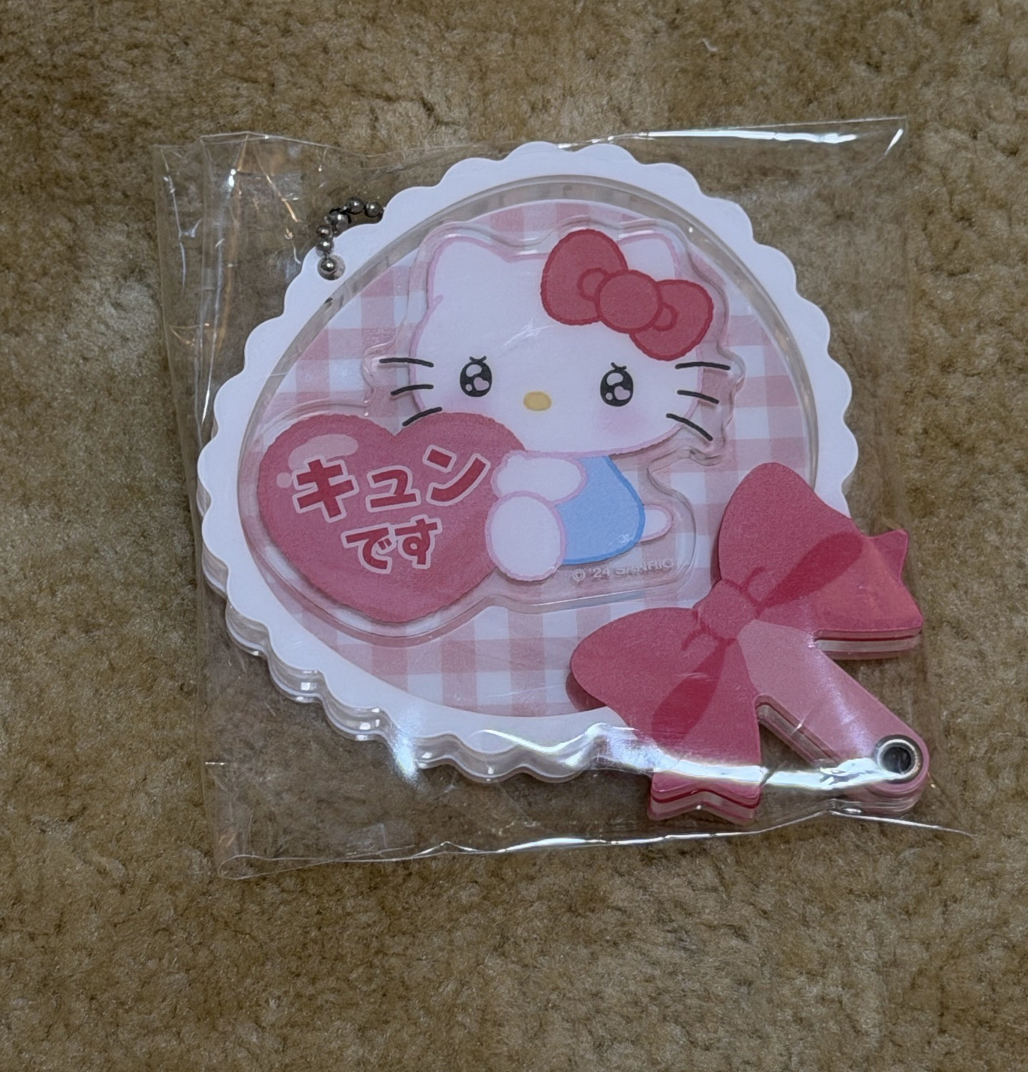 HELLO KITTY  壓克力造型吊鍊-應援扇