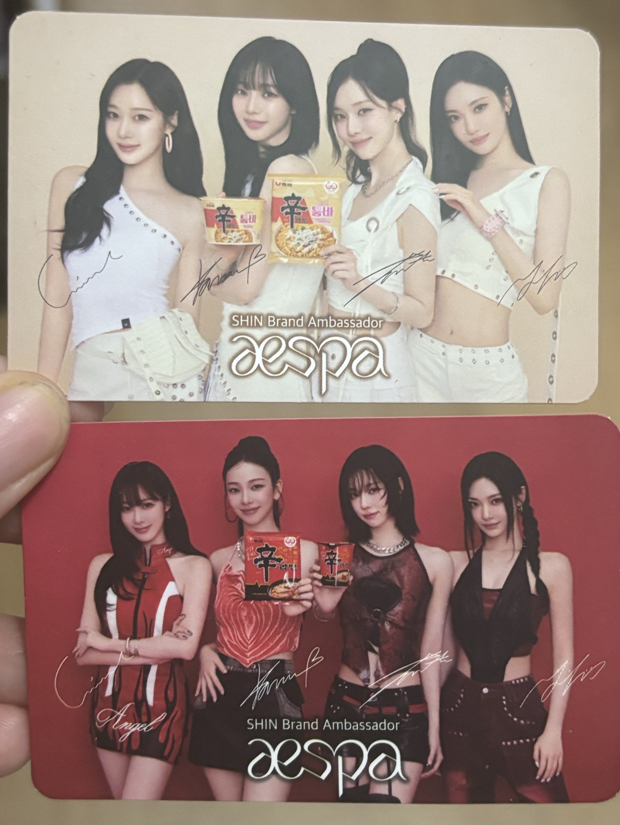 aespa辛拉麵團卡
