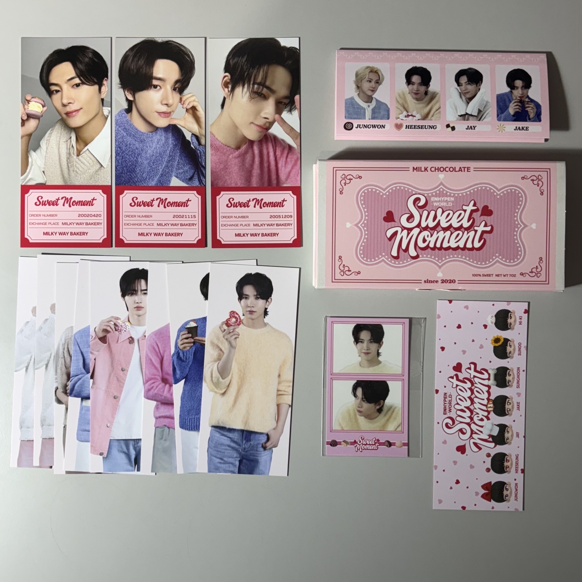 enhypen world 甜蜜時刻 情人節 基礎版 gift版 票根 票卡 小卡 票卷