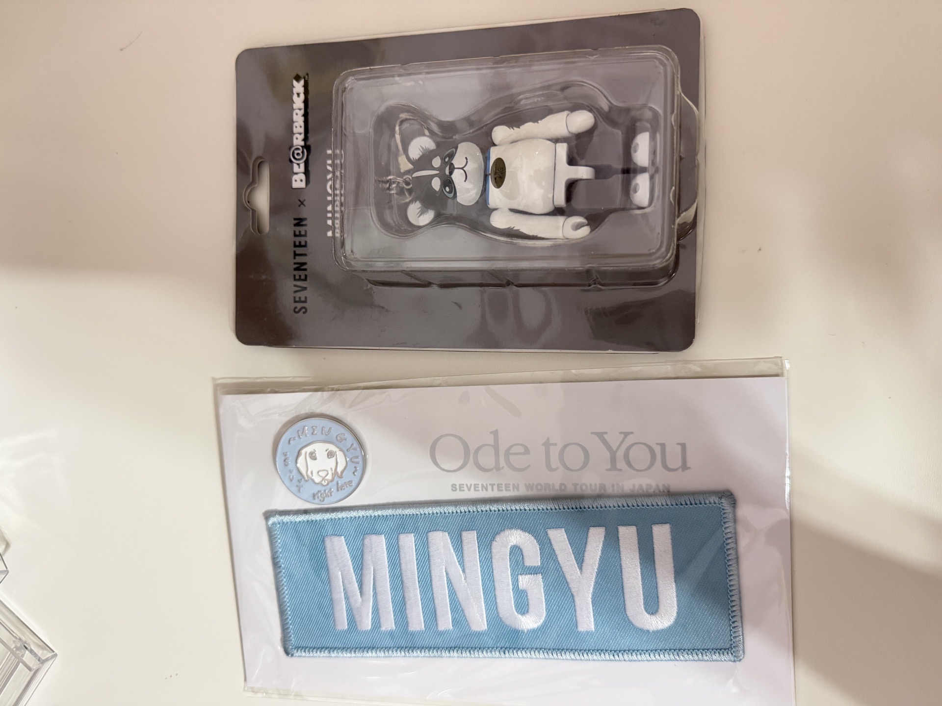 19'OTY 別針襟章 Mingyu 合售不拆