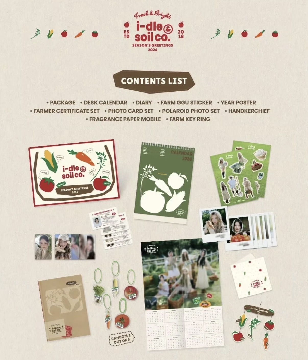 I-DLE IDLE 2026年 年曆 season greetings 全新未拆