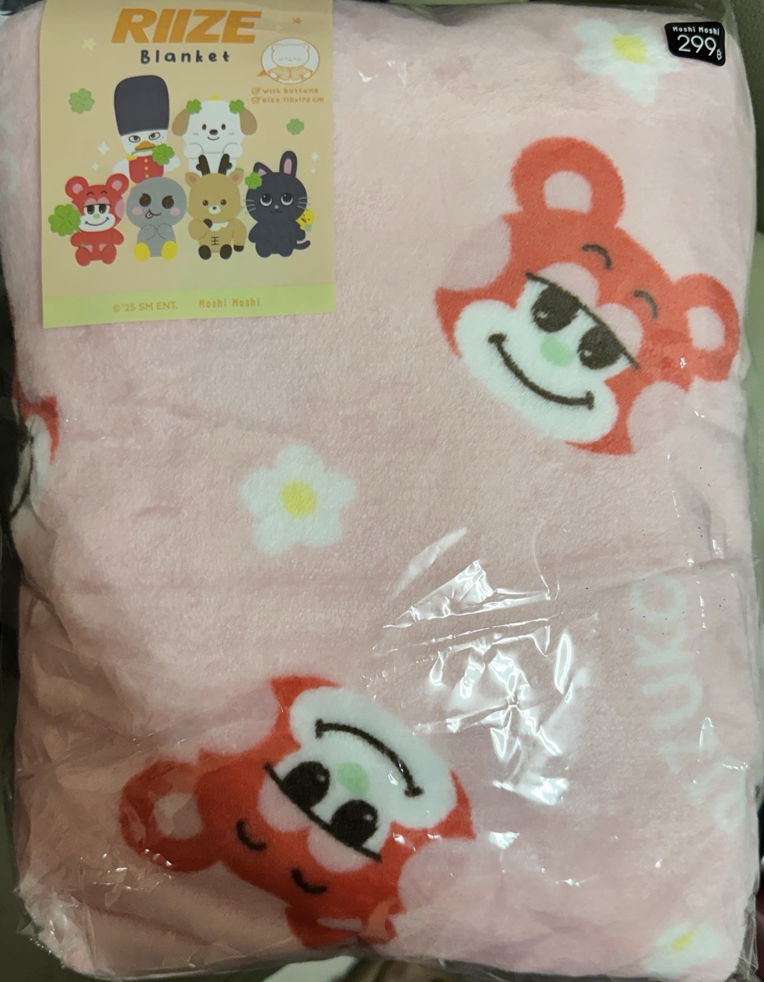 RIIZE × MOSHI THAILAND 栗子扣毛毯