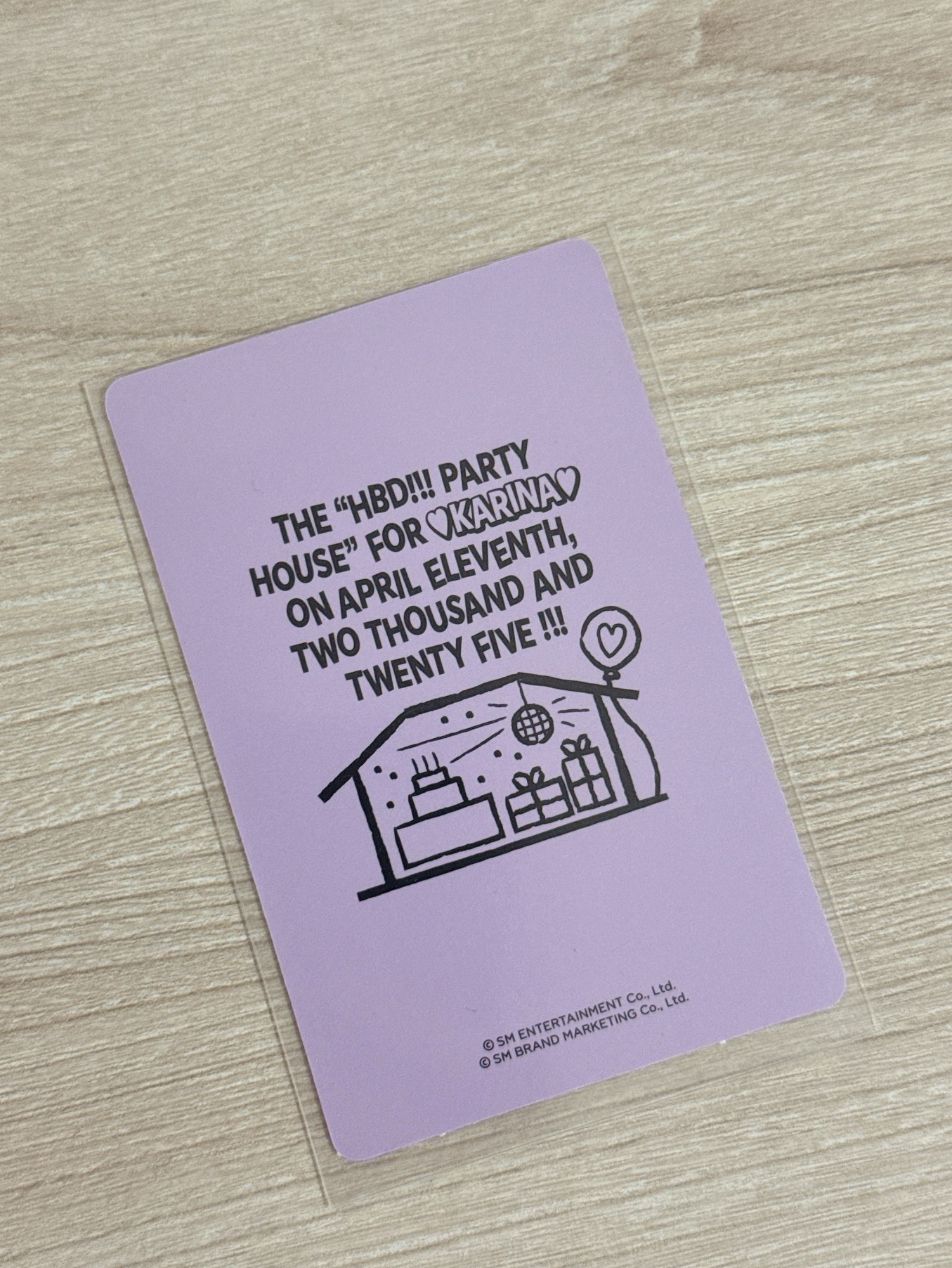 25生日卡柚（附原包裝）