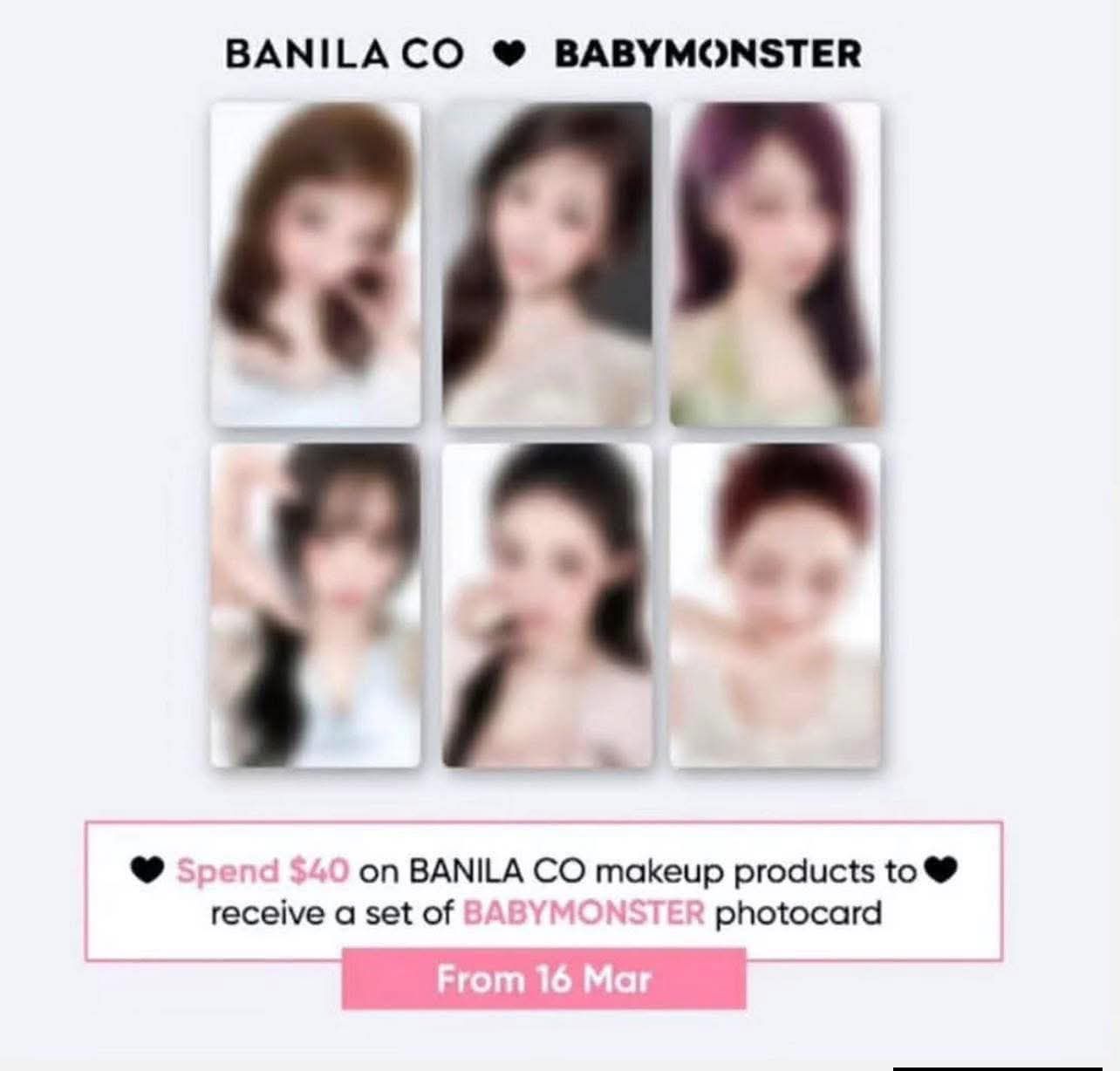 Banila co 4.0代言卡
