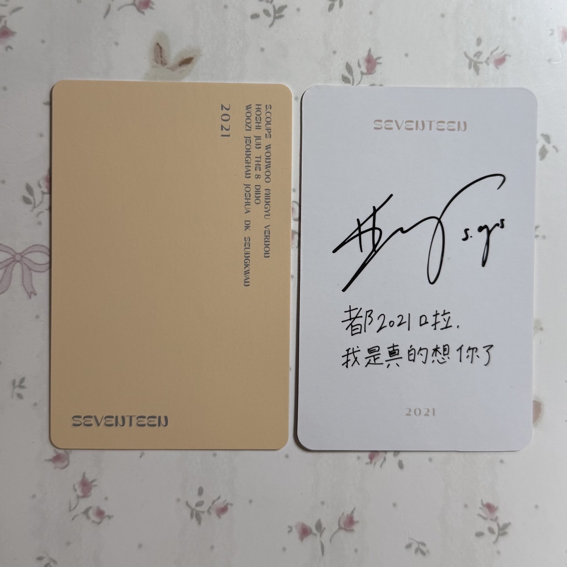 崔勝哲 S.Coups🍒年曆卡+中背