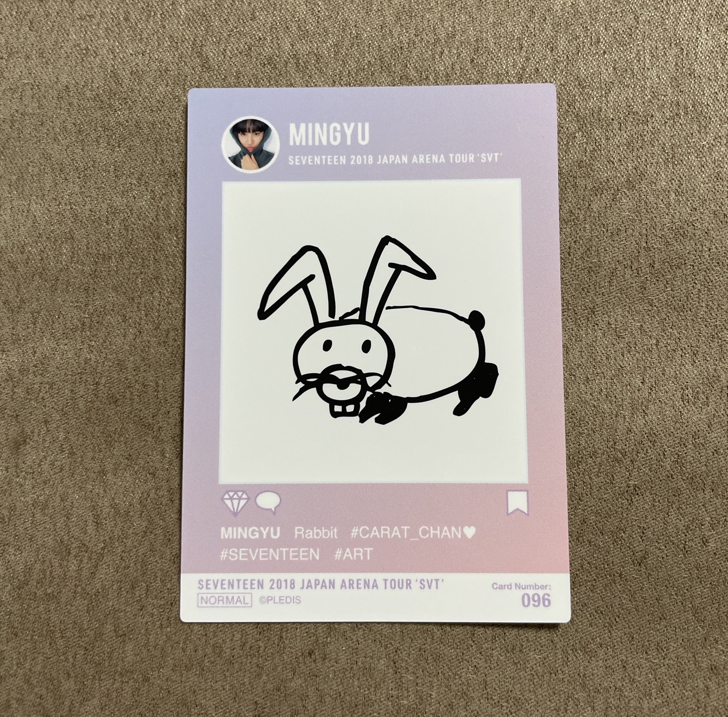 seventeen 2018珉奎日巡小卡