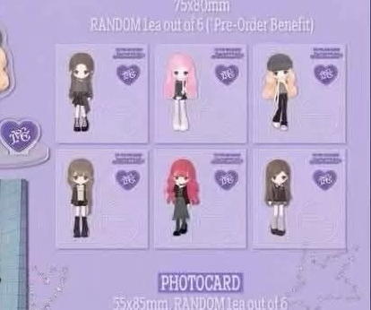 秋 立牌（粉色頭髮）