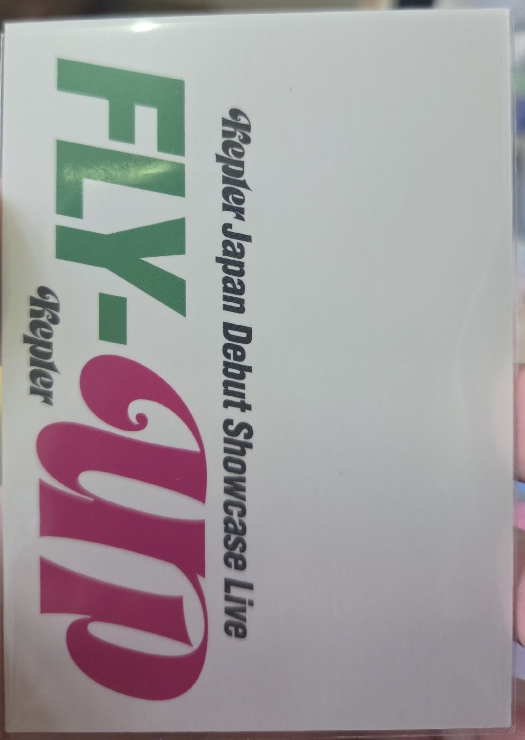 KEP1ER 小婷 XIAOTING FLY-UP 會員禮卡 出道SC 會員限定set