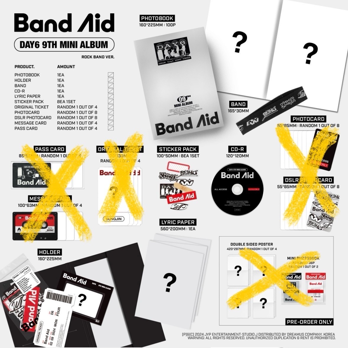 BAND AID 黑版空專