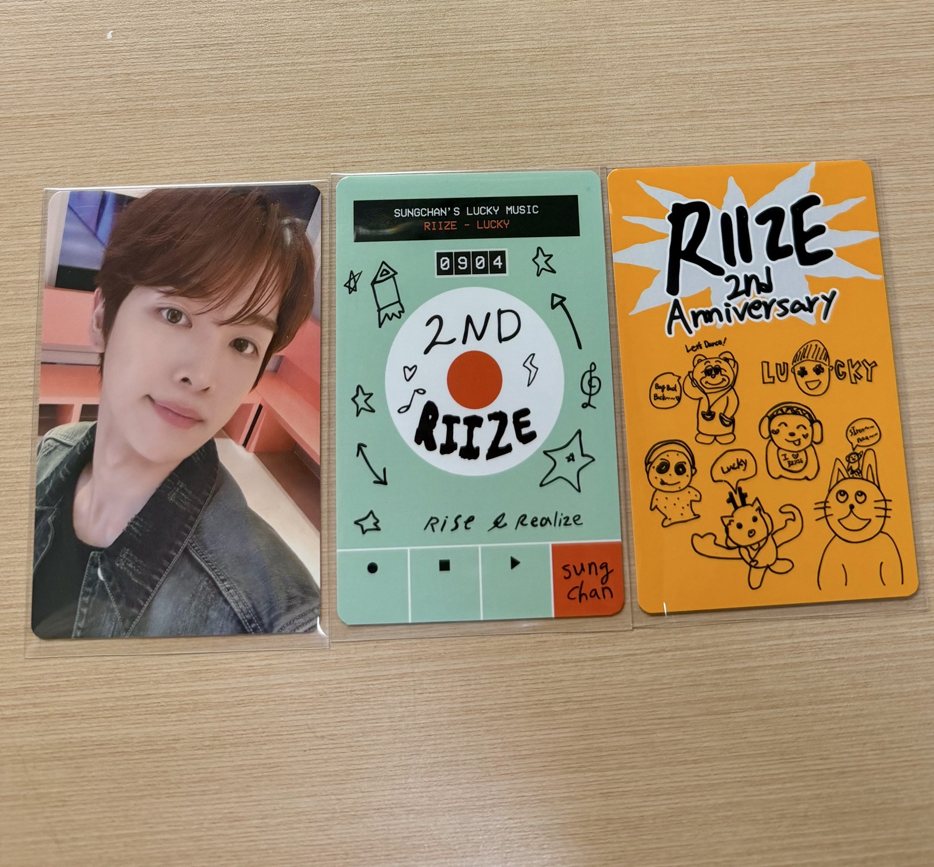 RIIZE SUNGCHAN 鄭成燦 2週年幸運卡🍀