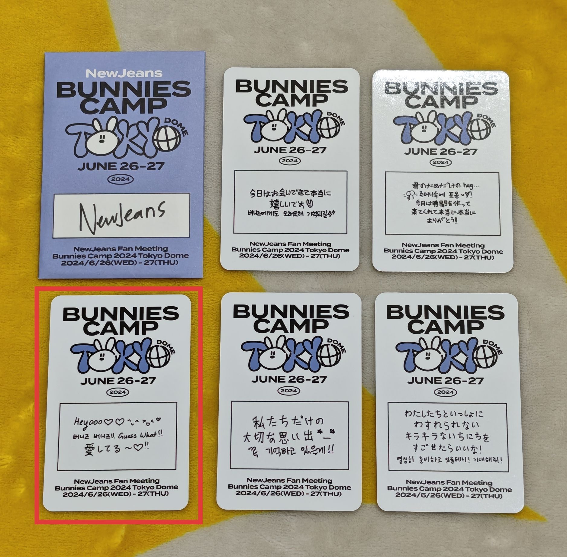 【Danielle丹尼爾】NewJeans 2024 東京巨蛋場 P席限定成員小卡(拆售)