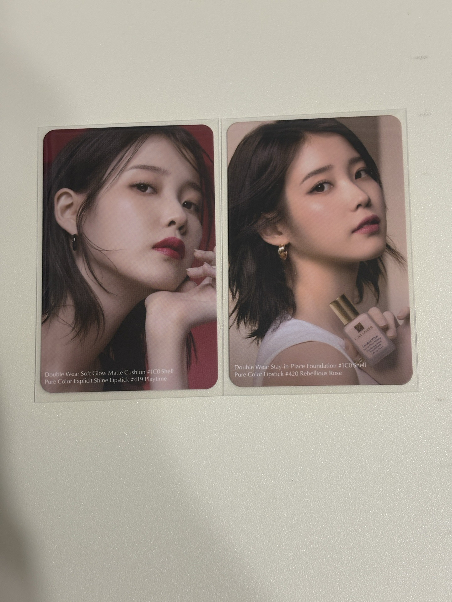 IU李知恩雅斯蘭黛代言卡