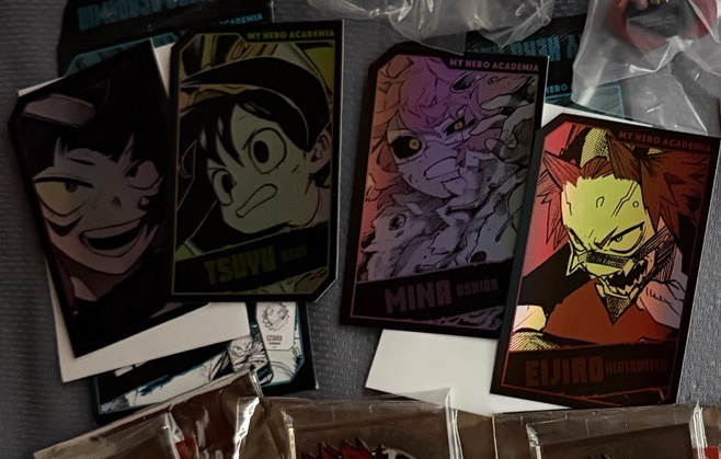 我的英雄學院 Jump shop全息卡 耳郎 梅雨 蘆戶 切島