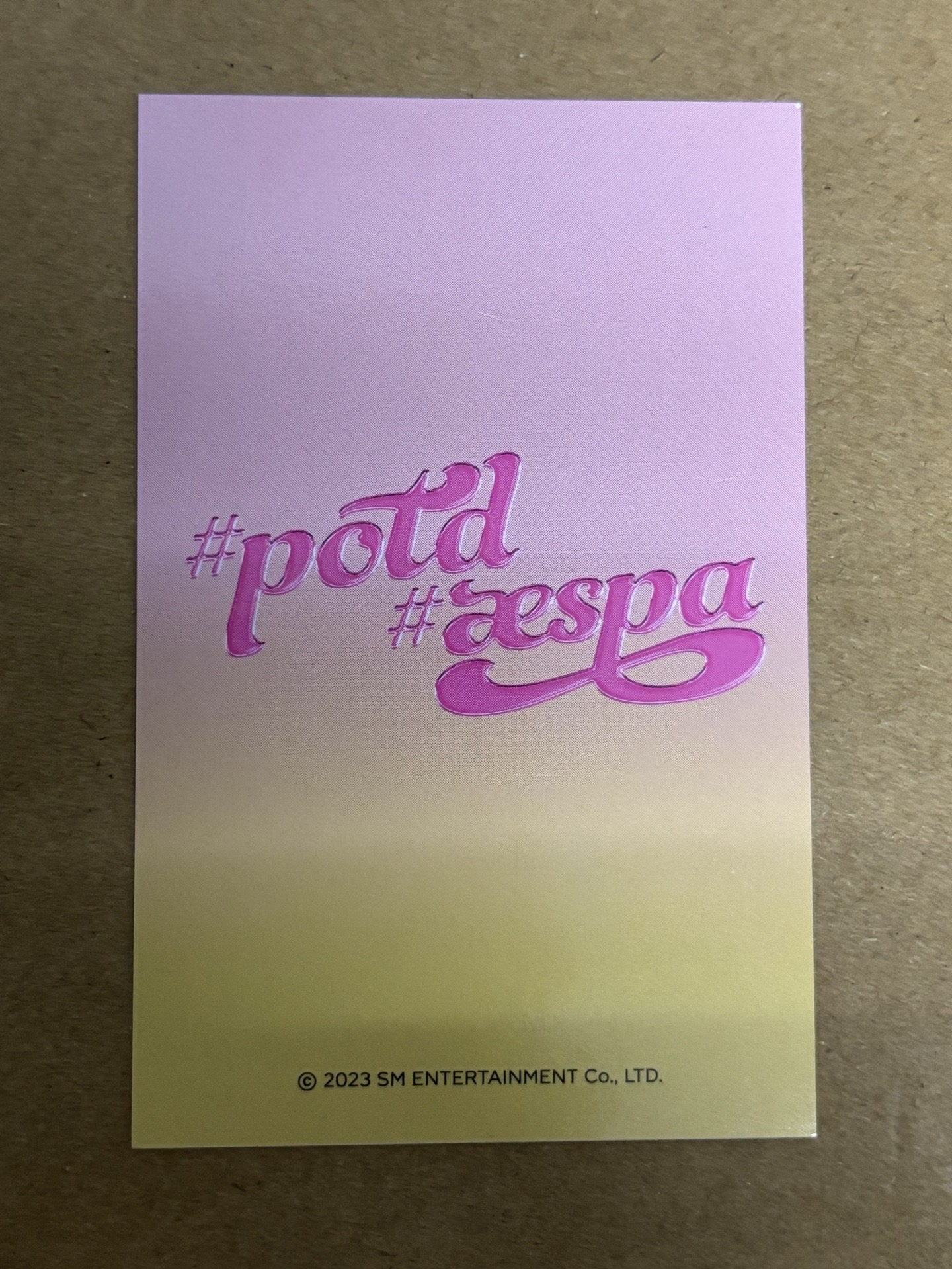 aespa Winter 冬天 #potd展會 隨機卡 冬-