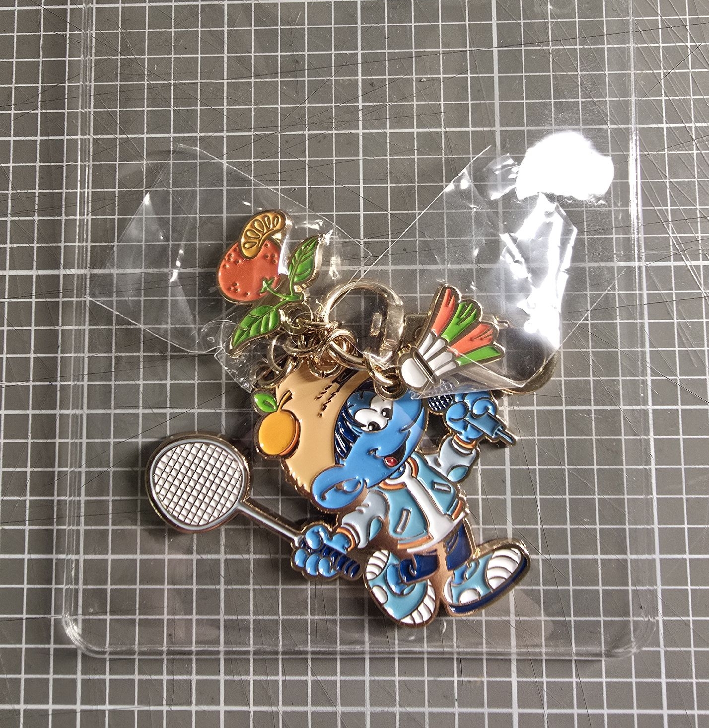 藍色小精靈金屬吊飾-寛