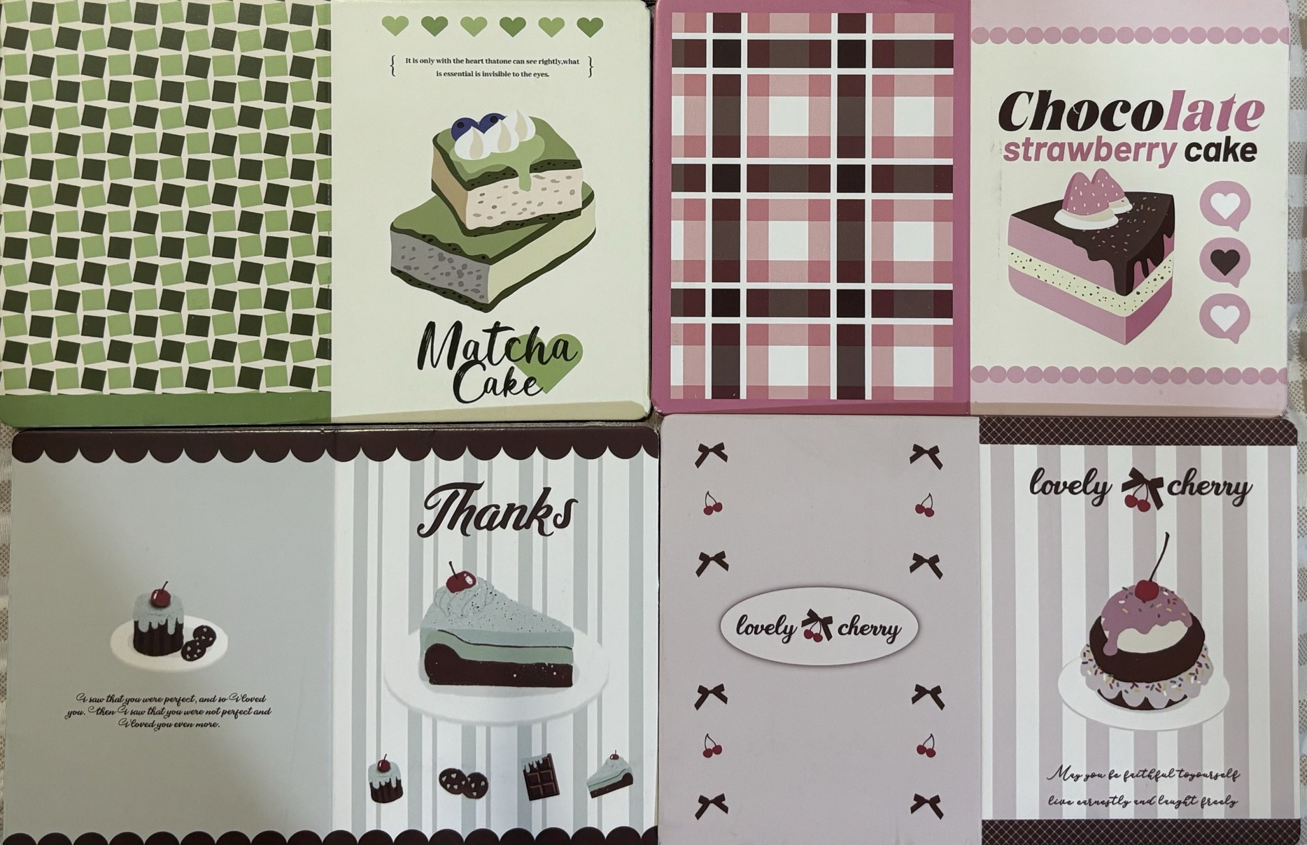 《包材》小摺頁 甜點風 共5款