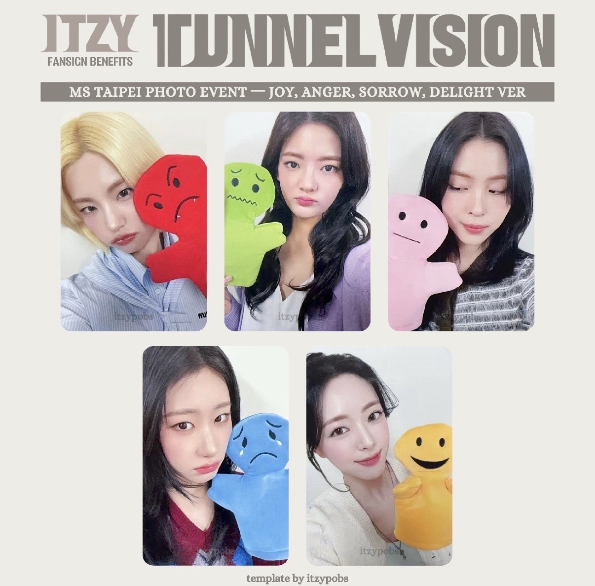 TNVS ms 台北 個人合照 簽售卡 喜怒哀樂