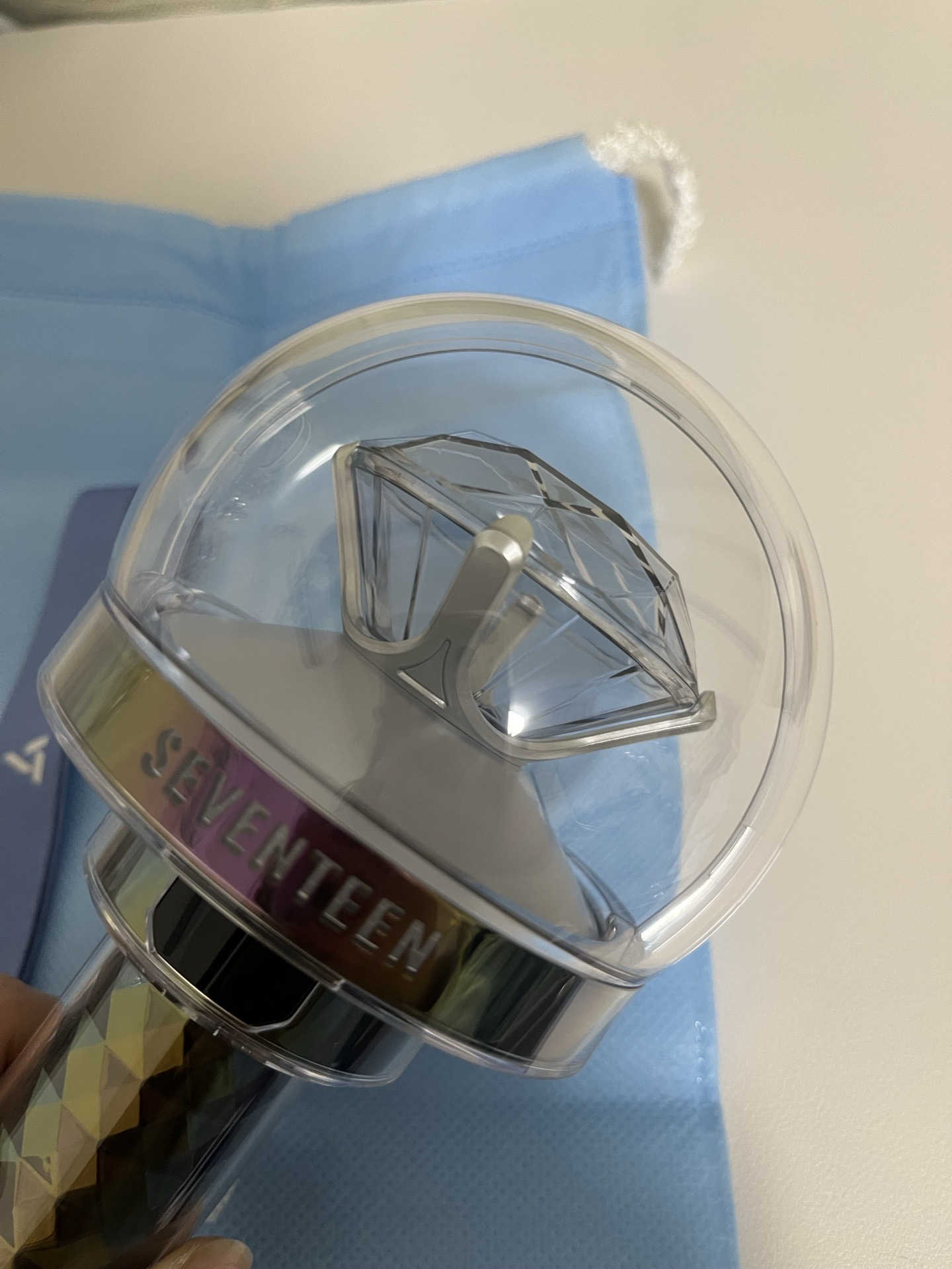 Seventeen手燈三代克拉棒（二手）+全新蹦蹦頭手燈鑰匙圈