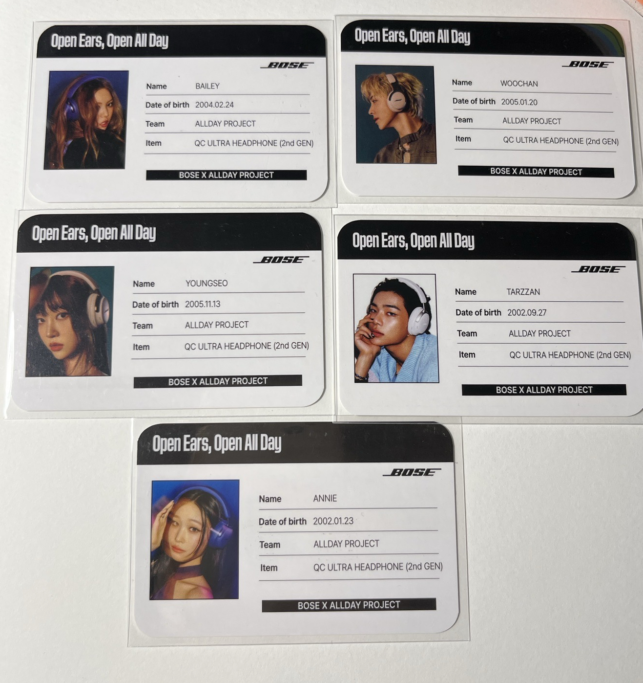 迷一 周邊卡 ID卡set5張