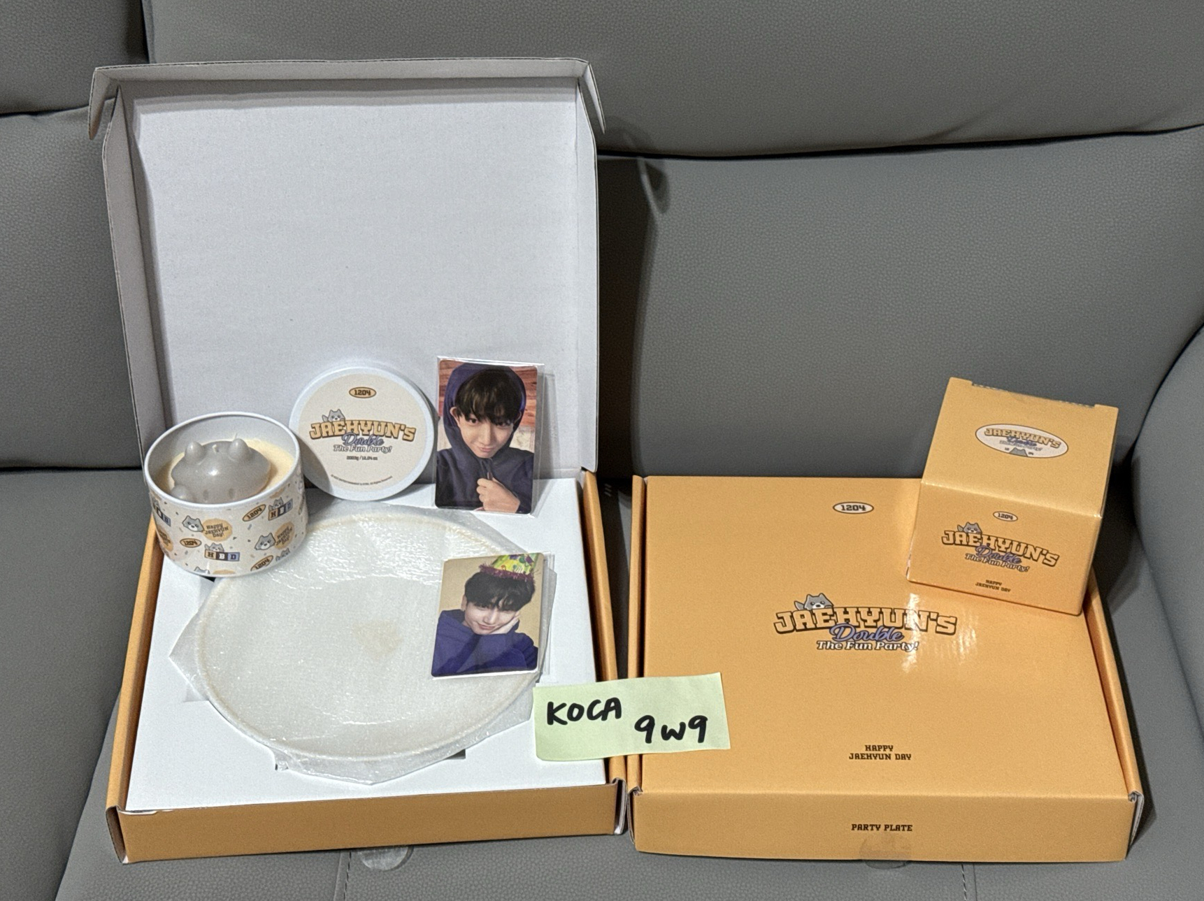 【全新僅拆檢】BND 明宰鉉-2025年生日周邊 盤子&蠟燭