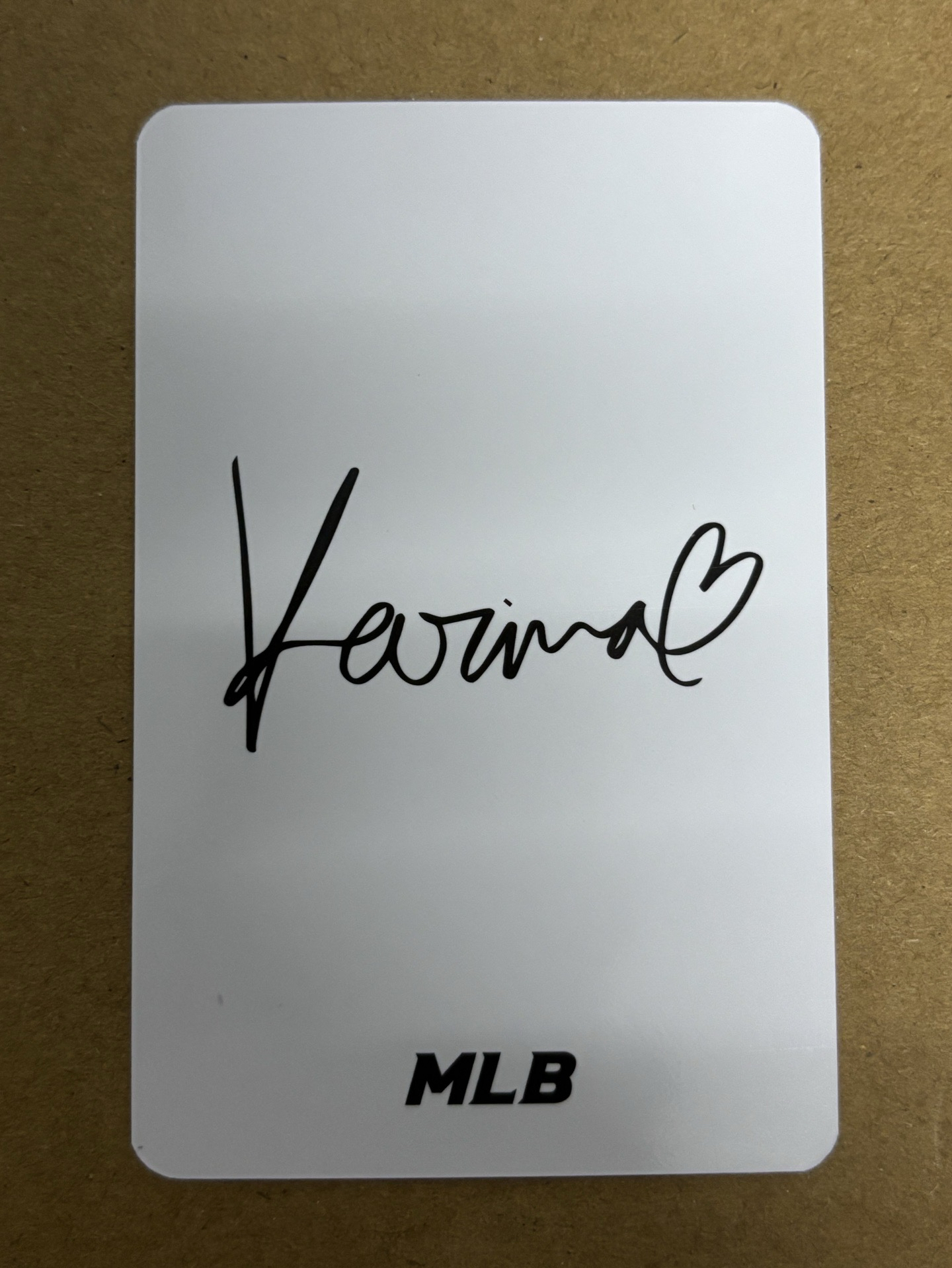 （瑕）aespa Karina 柚子 代言卡 MLB 柚-