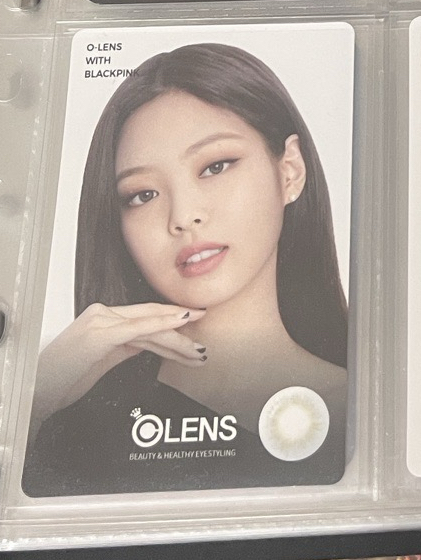 BLACKPINK JENNIE OLENS 代言卡 2.0 多帶3