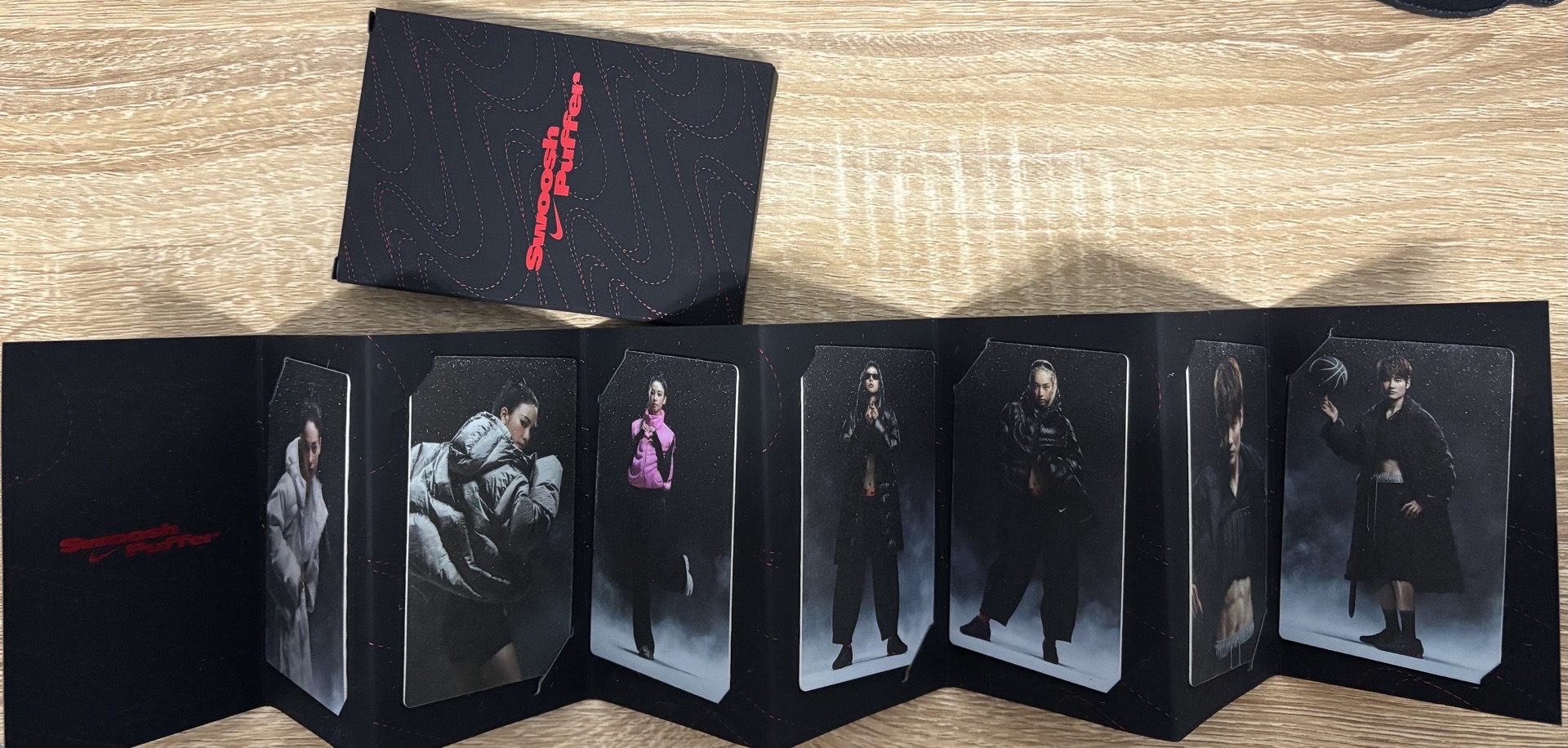 aespa Karina 柚子 代言卡 NIKE Swoosh Puffer 一套 