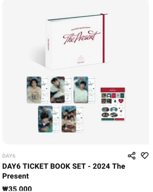 DAY6 票卡冊 票卡組 2024 The Present