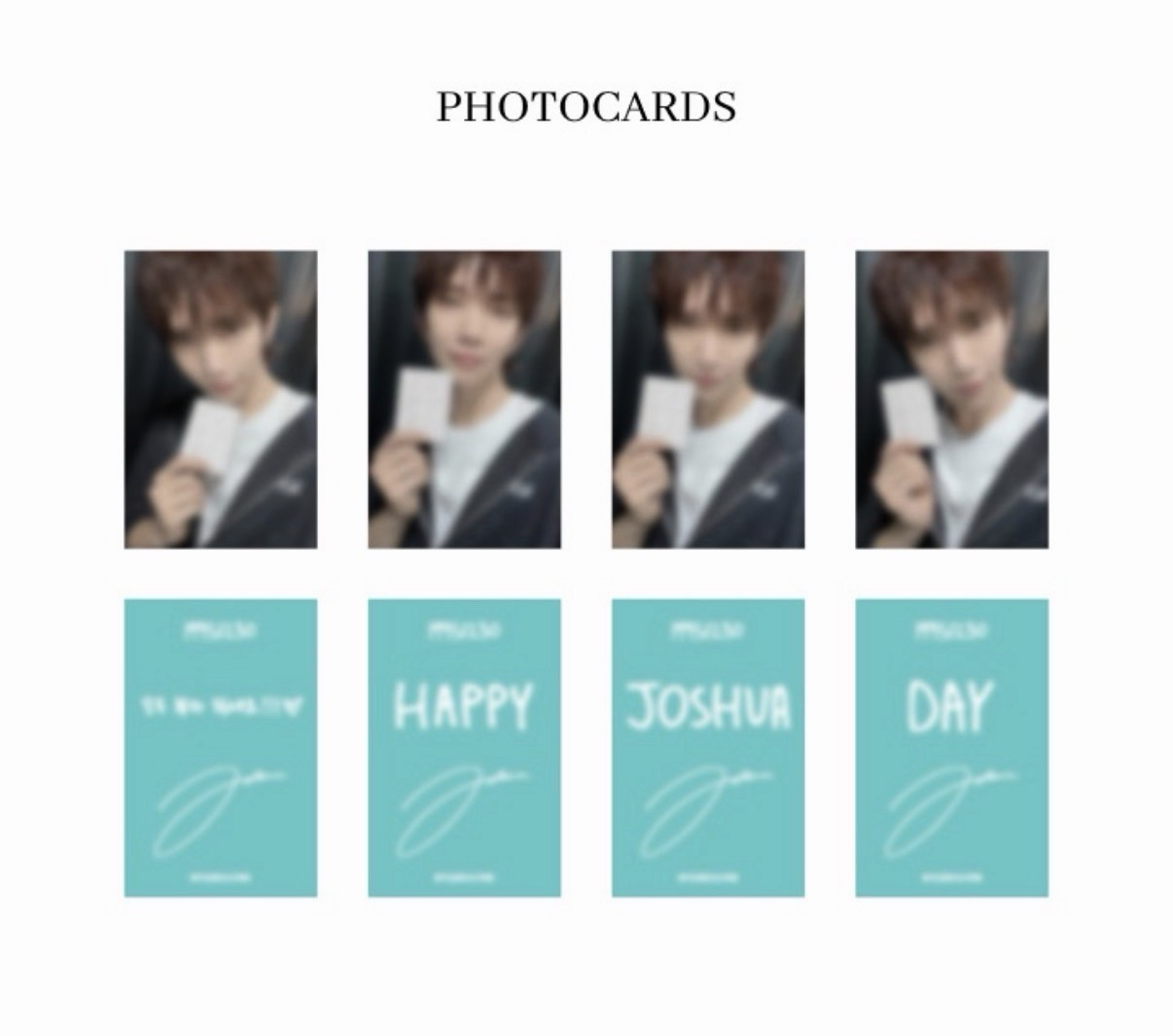 Joshua 生日禮小卡一套