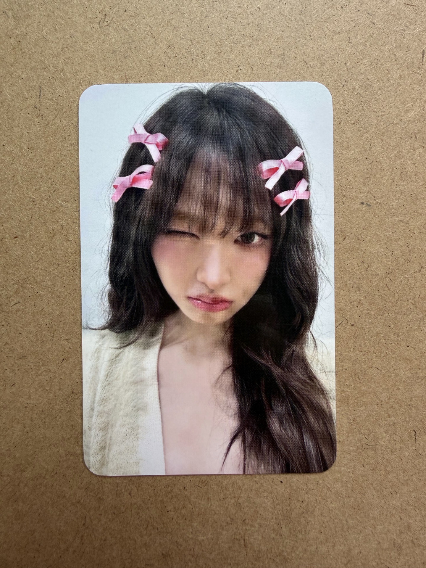 現貨當日出貨/IVE SECRET wm 6.0 幸運卡 蝴蝶結栗