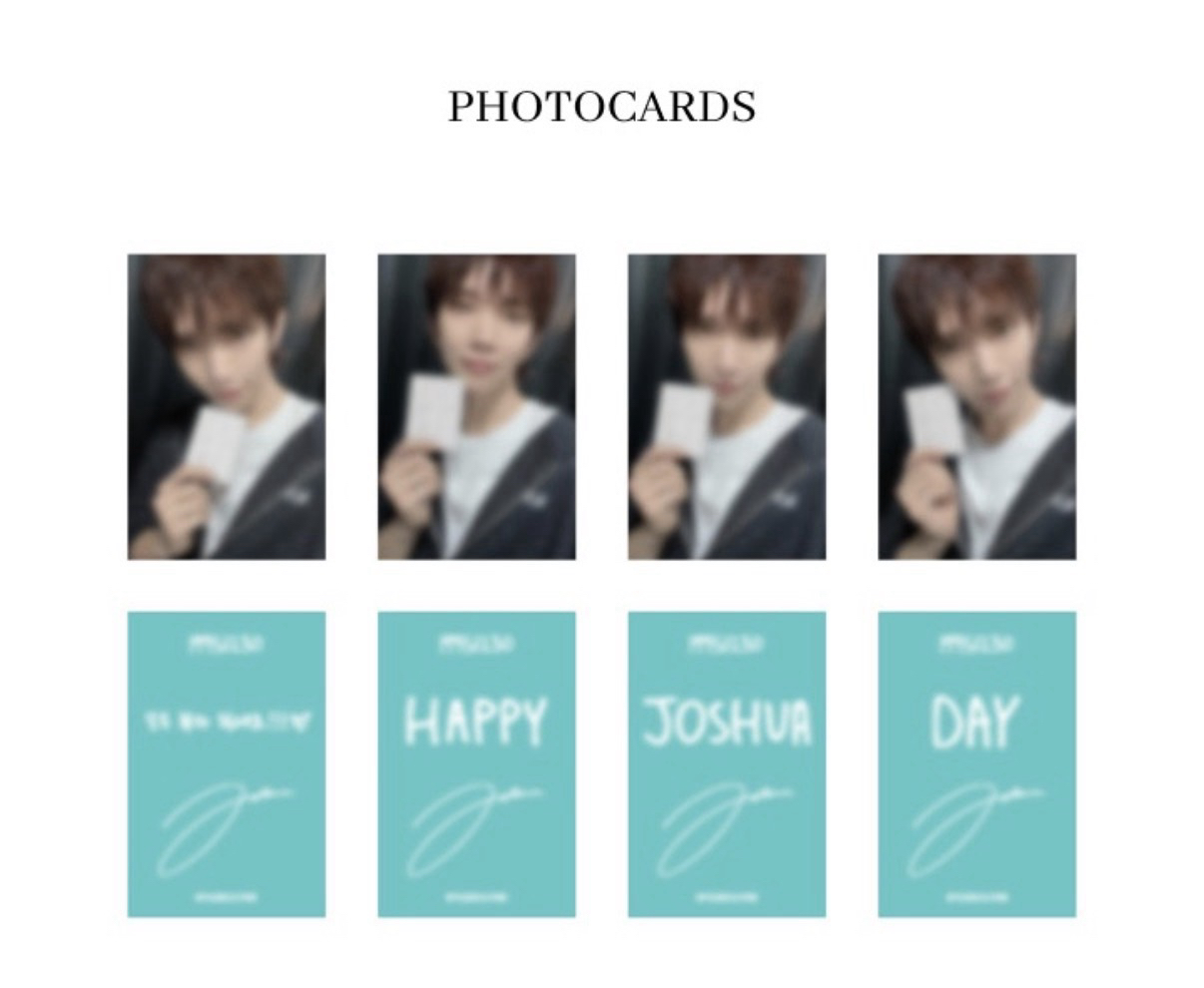 Joshua 洪知秀 生日禮盒 小卡一套