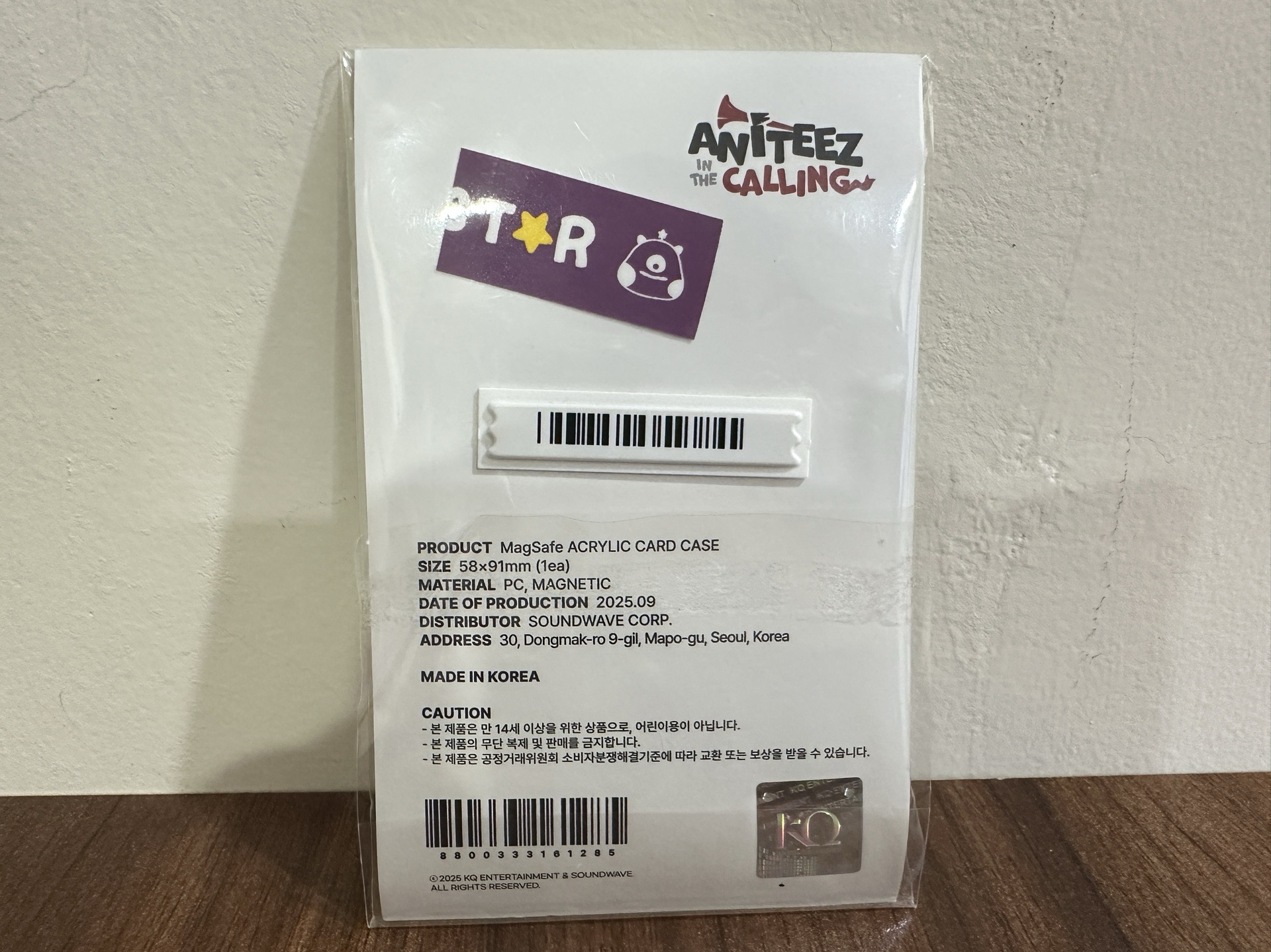 ANITEEZ IN THE CALLING 手機磁吸卡套 MagSafe ACRYLIC CARD CASE