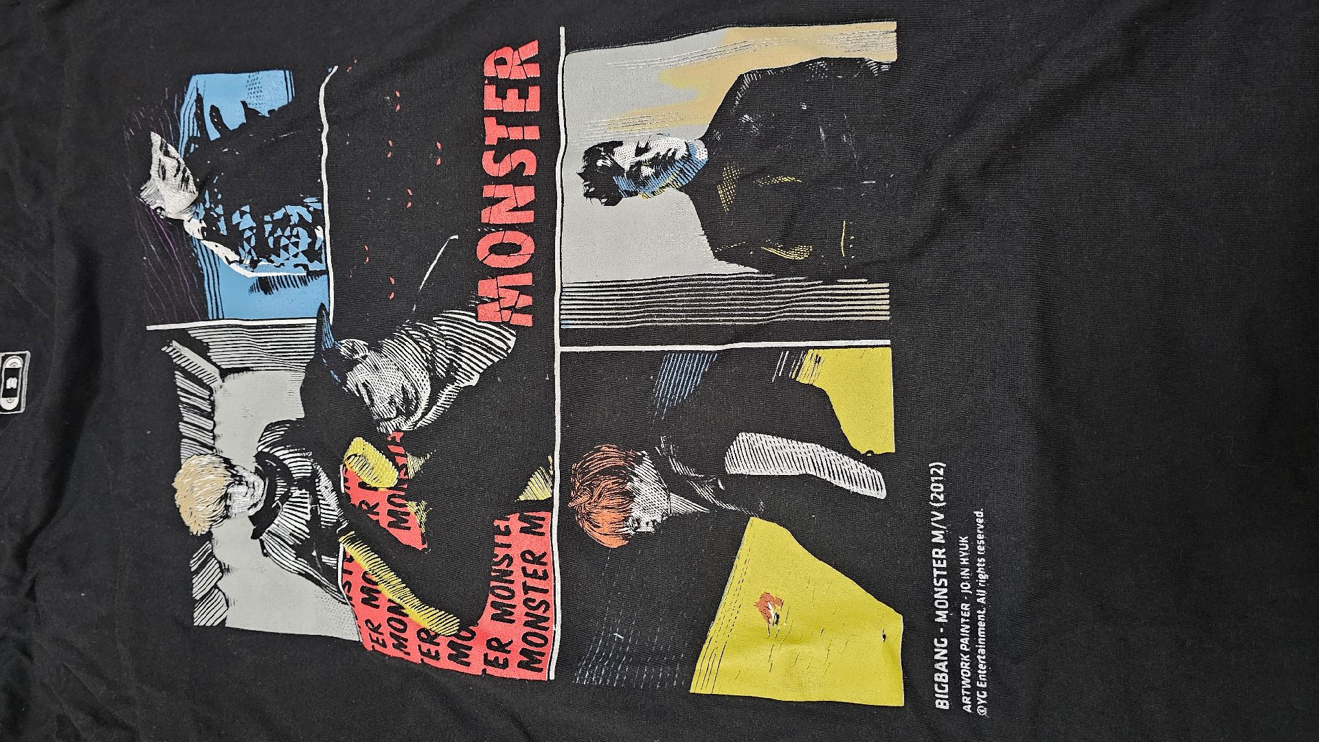 全新未下水 BIGBANG MONSTER MV T恤 韓國製 保存良好吊牌還在 3600