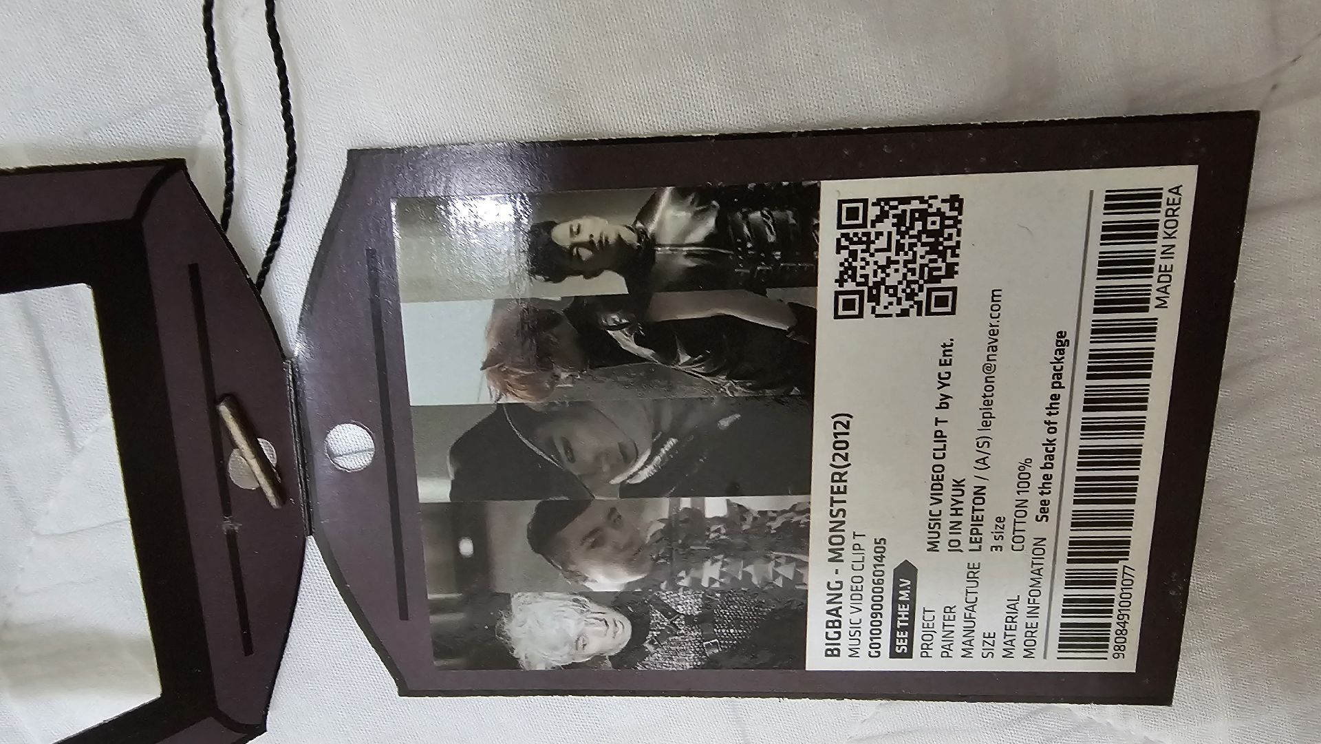 全新未下水 BIGBANG MONSTER MV T恤 韓國製 保存良好吊牌還在 3600
