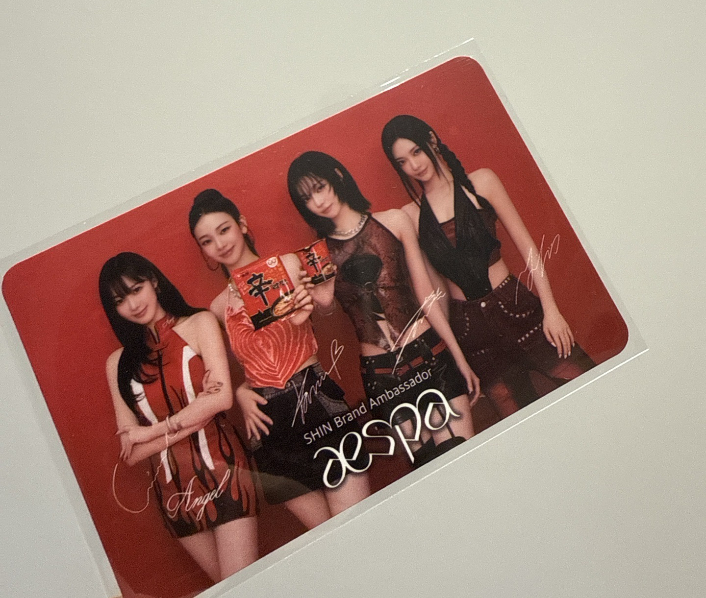 aespa辛拉麵小卡