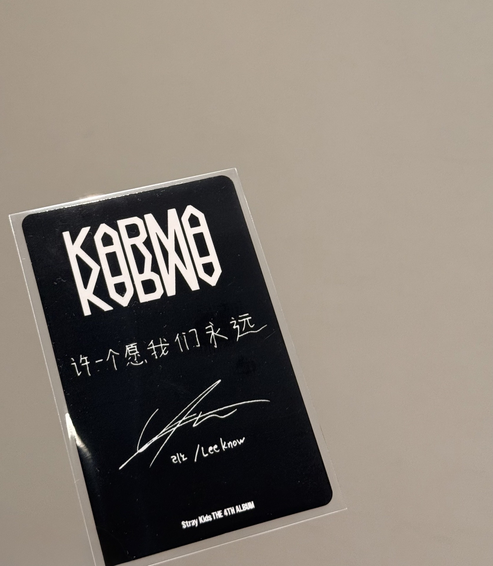 SKZ karma kms2.0中背旻小盤