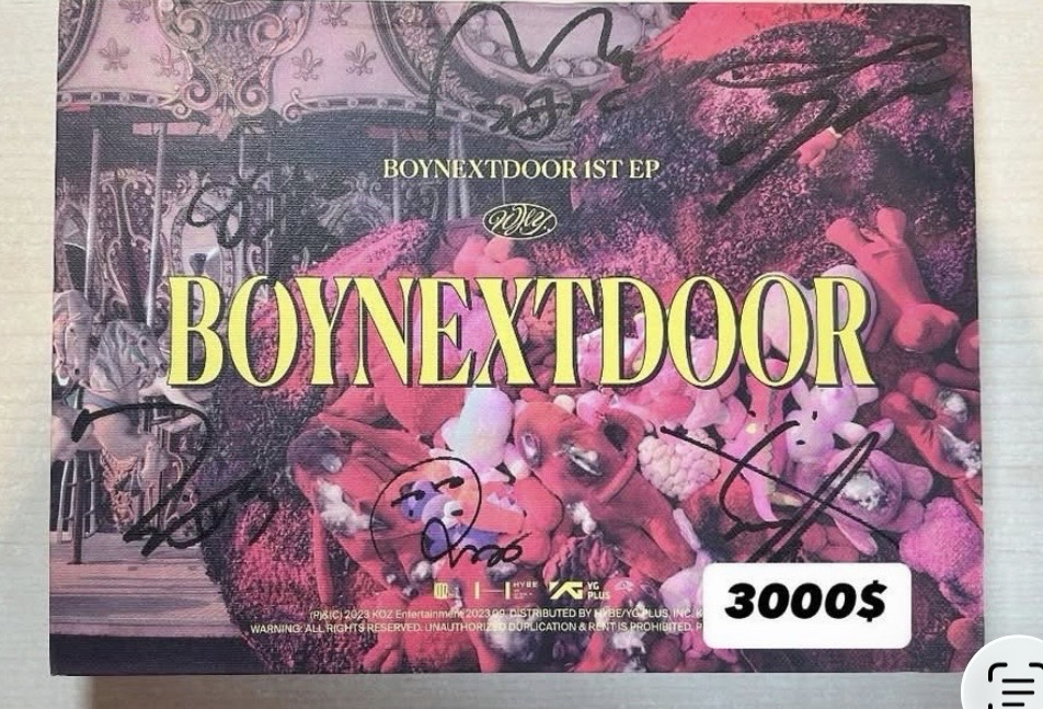 🚪波捏豆boynextdoor團體親簽🚪3000$綁1000不看綁