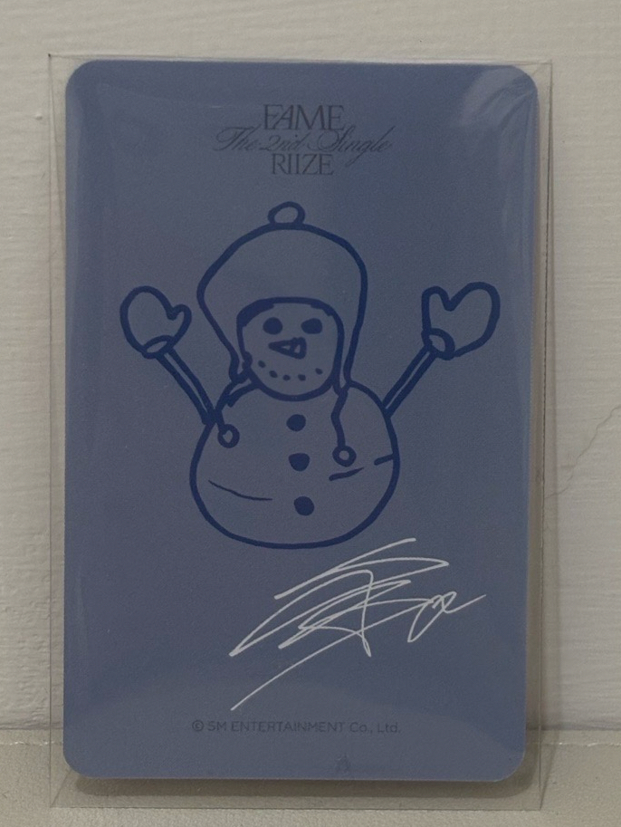 Riize Shotaro 香港簽售卡