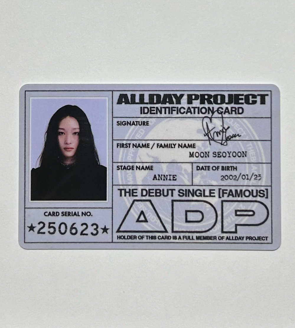 Famous | tbl週邊 ID卡 安