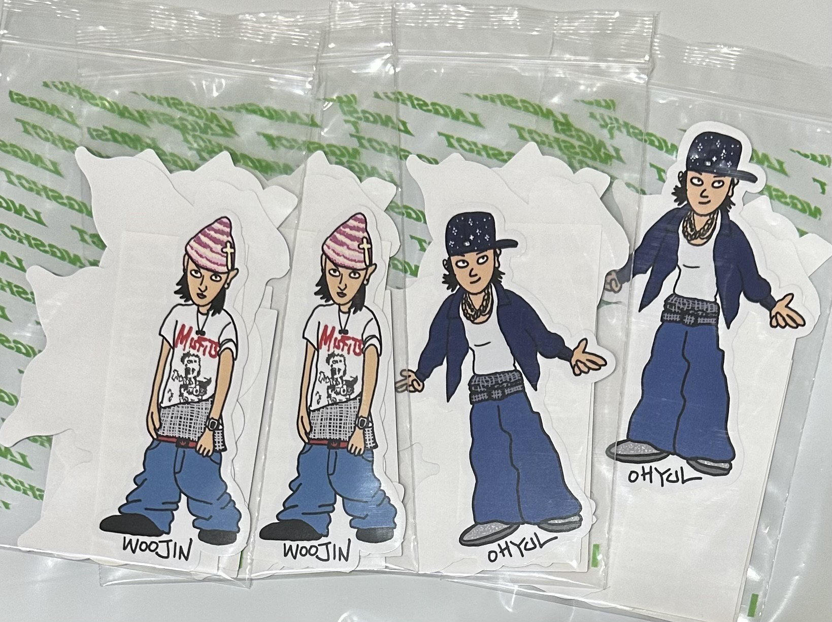Lngshot 雜誌專貼紙（Ohyul、Woojin）