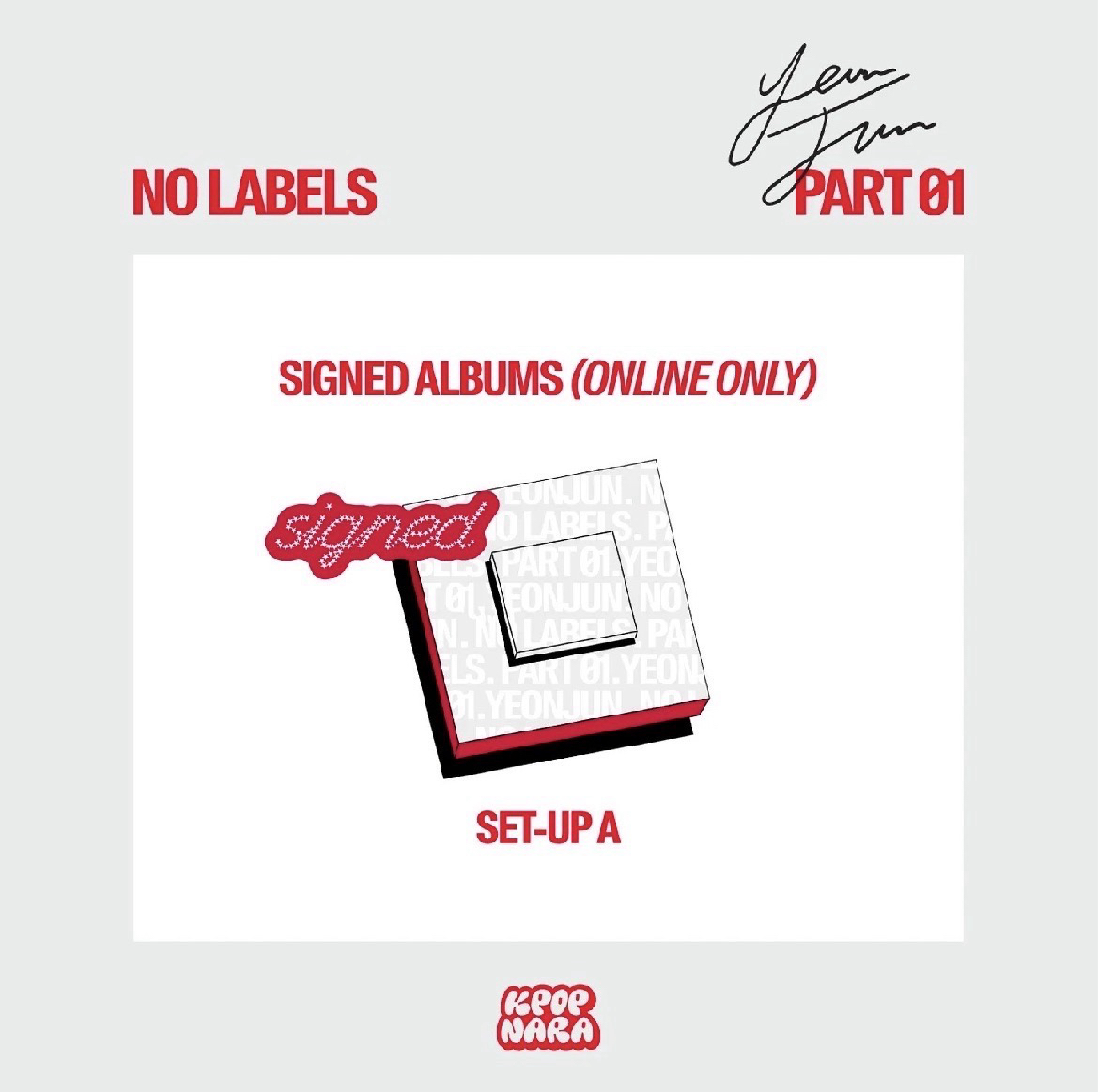 然竣solo kpop nara 美通親簽