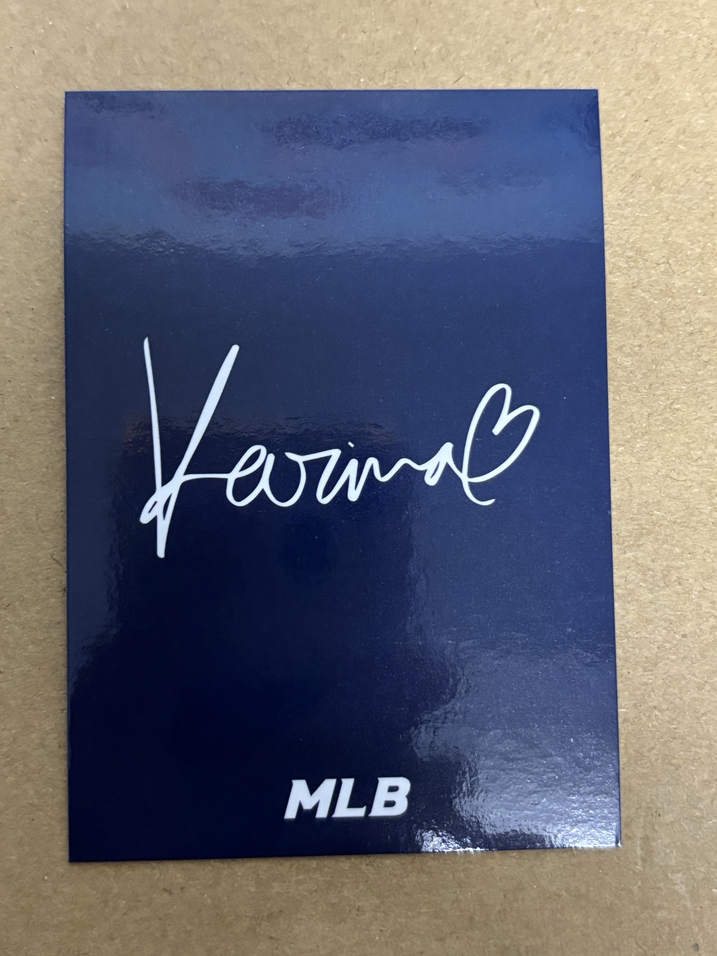 aespa Karina 柚子 代言卡 MLB Karina 柚-