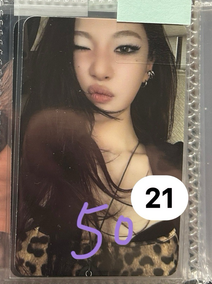 aespa Karina, Giselle, Ningning 專卡、特典卡、周邊卡小盤（可拆）