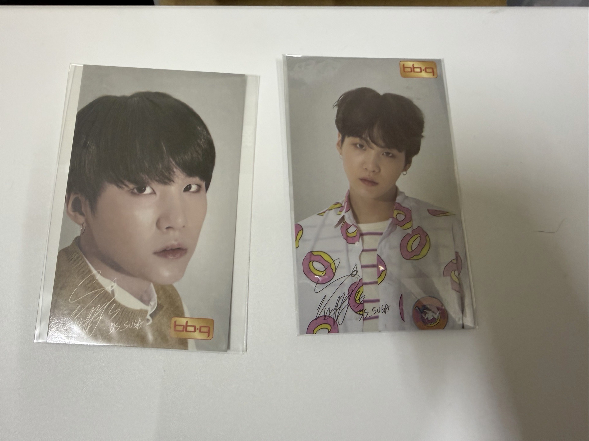 BTS SUGA BBQ 代言小卡