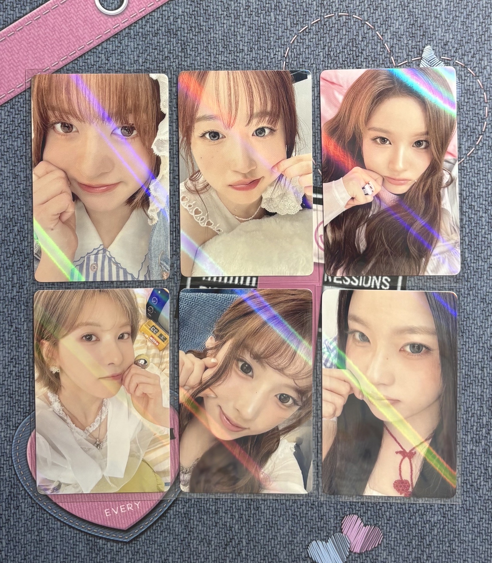 Nmixx 2026年曆 熊寶特典 閃卡 捏臉