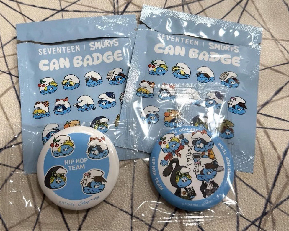 SEVENTEEN藍色小精靈徽章 泡隊一鍵畢業HIP HOP