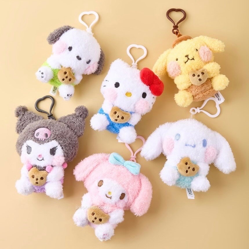 三麗鷗 吃餅乾吊飾娃