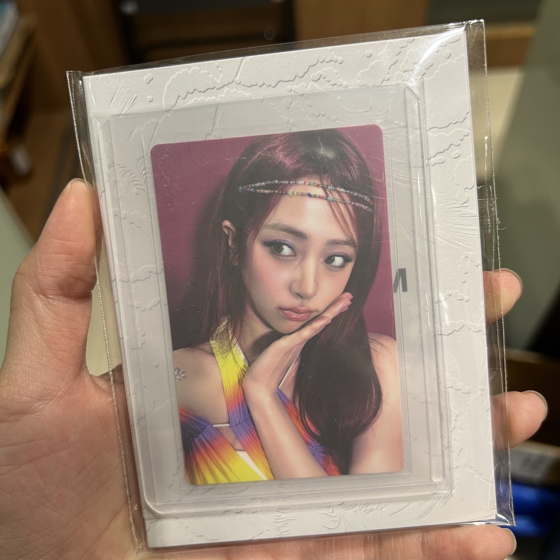 LE SSERAFIM 迷你三 EASY QQ音樂特典卡+PVC 允真 YUNJIN